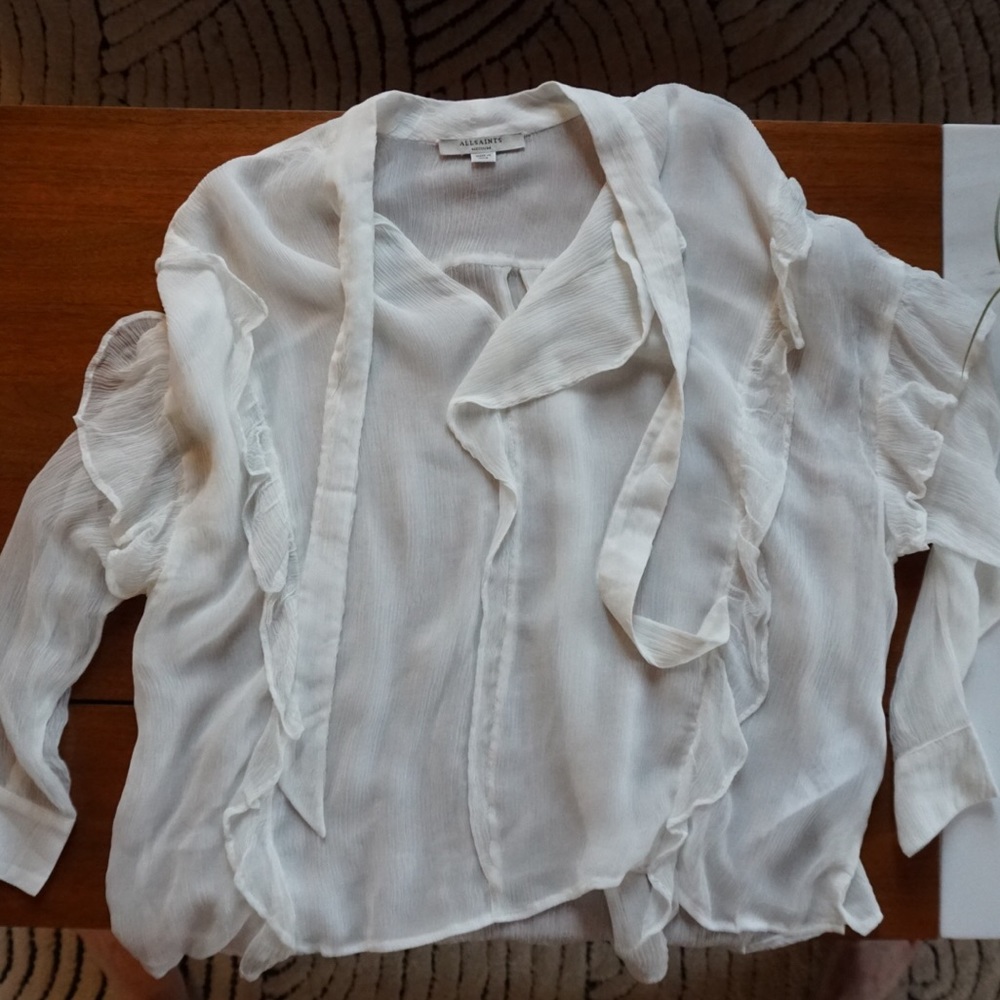 All Saints Ruffle Blouse